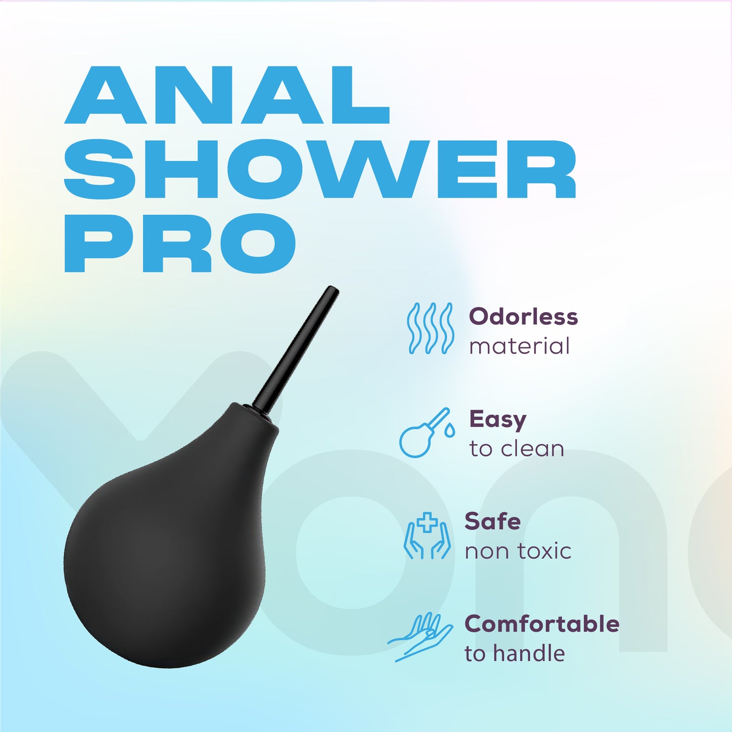 Yonovo® Anaal Douche Pro + Yonovo® Prostaat vibrator met cockring