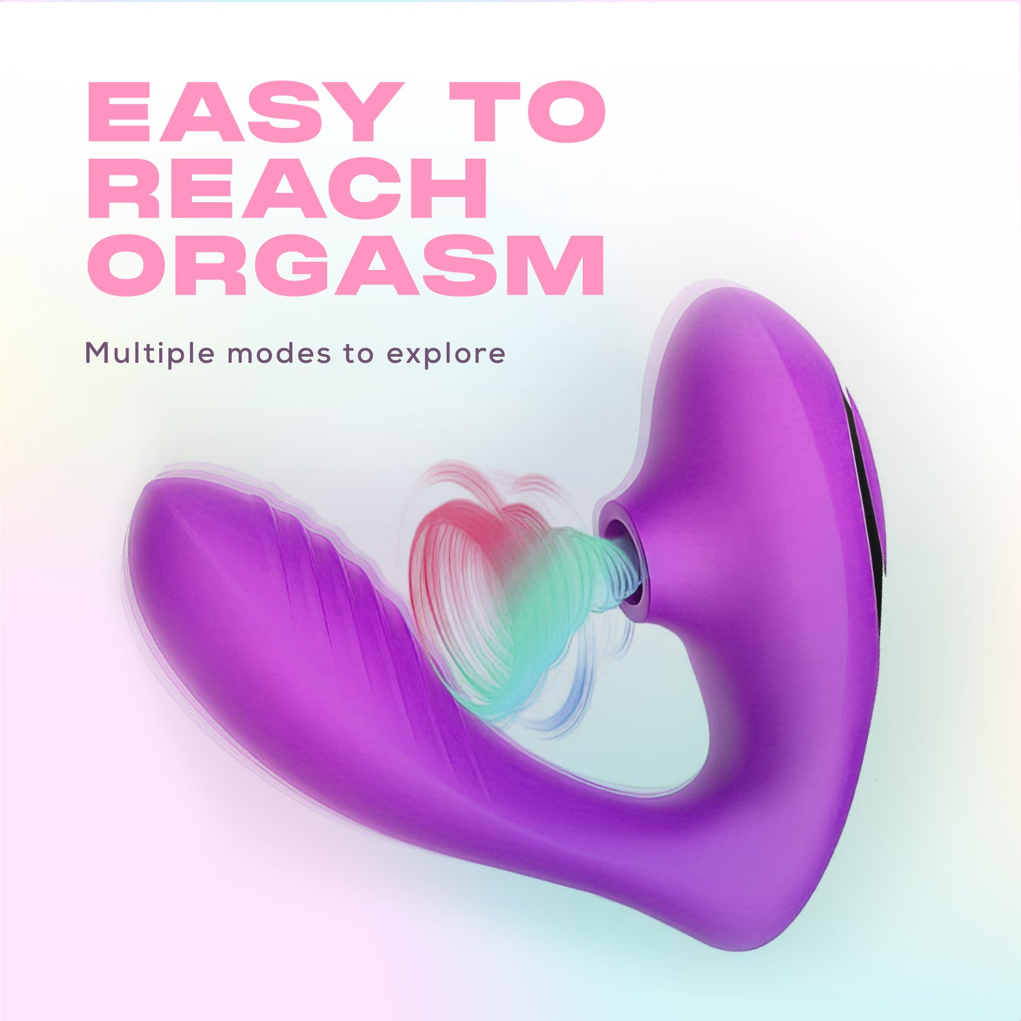Yonovo® U-shape luchtdruk vibrator Paars