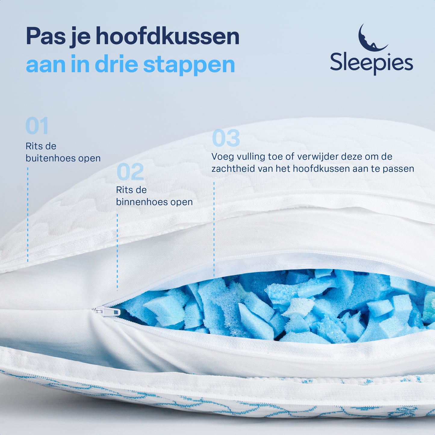 Sleepies® Verkoelend Memory Foam Hoofdkussen