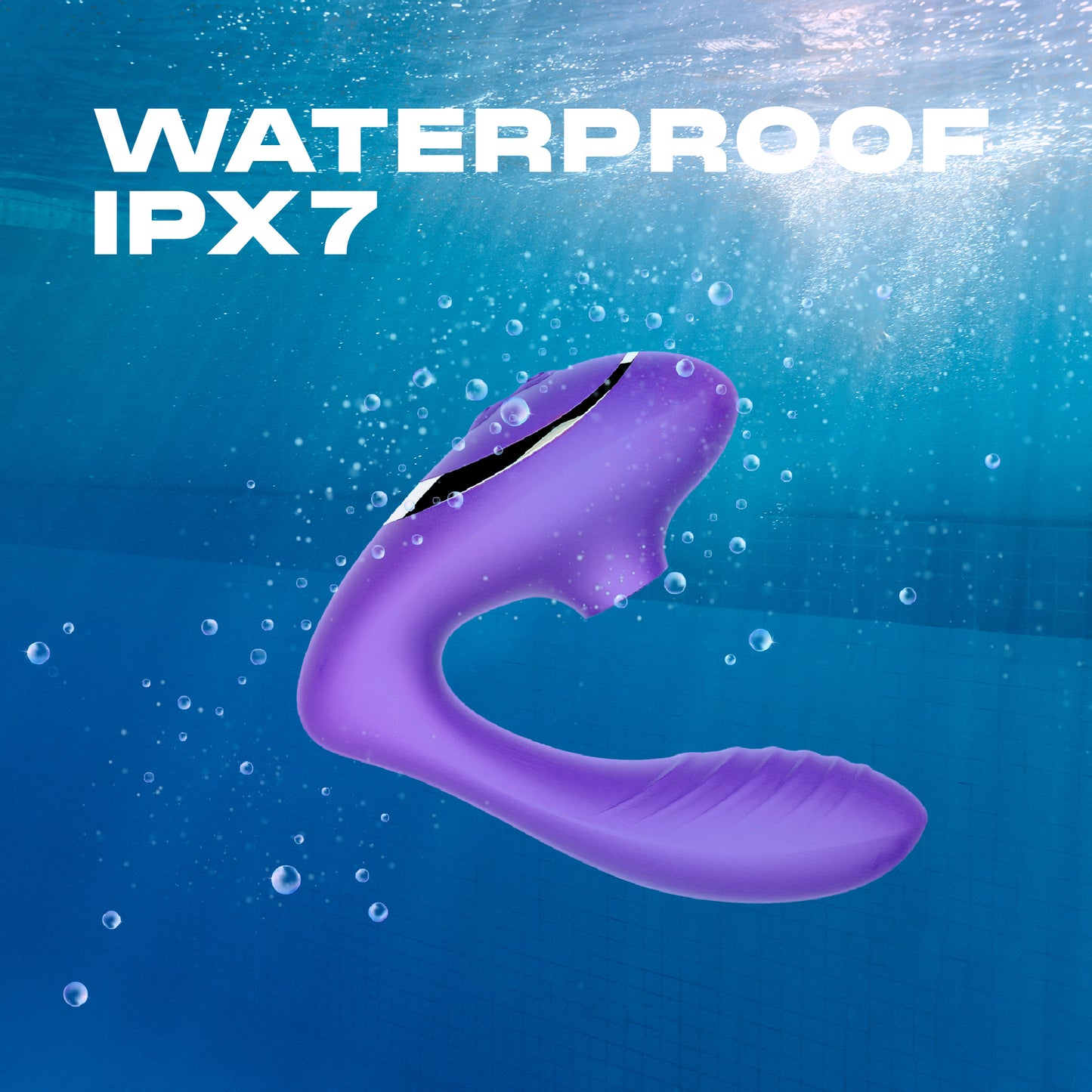 Yonovo® U-shape luchtdruk vibrator Paars