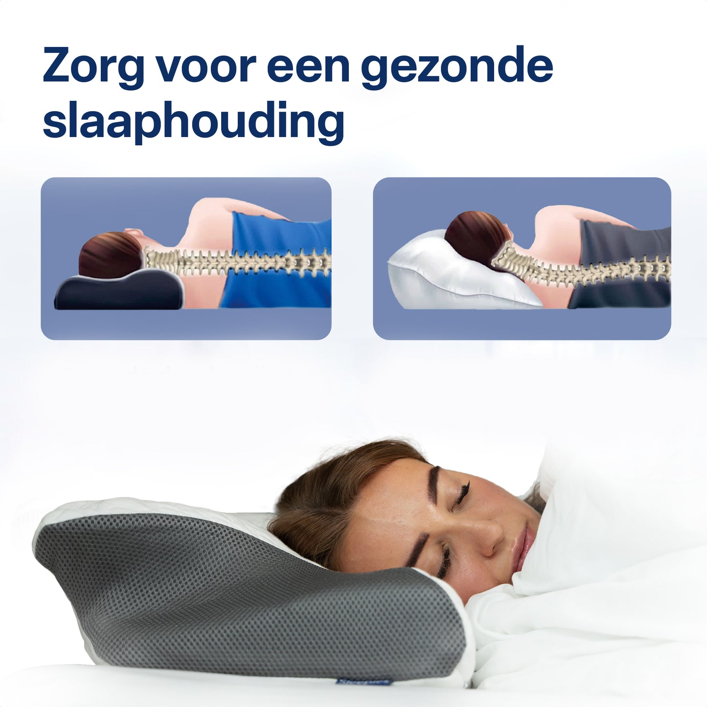 Sleepies® Memory Foam Hoofdkussen voor Nekklachten