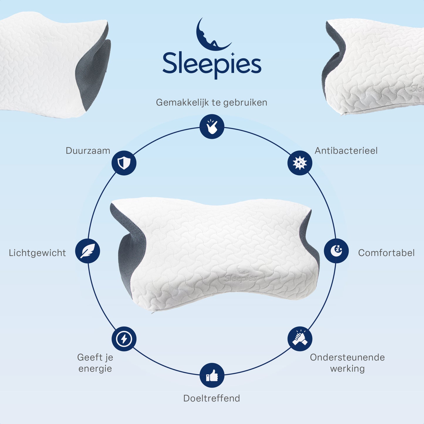 Sleepies® Memory Foam Hoofdkussen voor Nekklachten