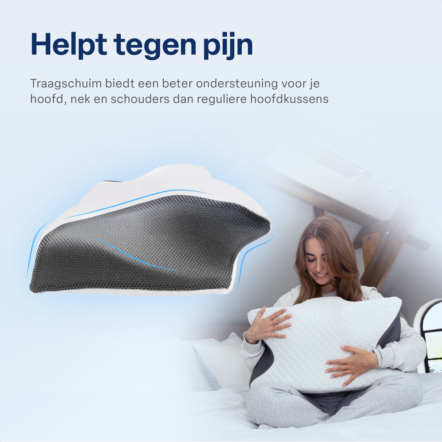 Sleepies® Memory Foam Hoofdkussen voor Nekklachten