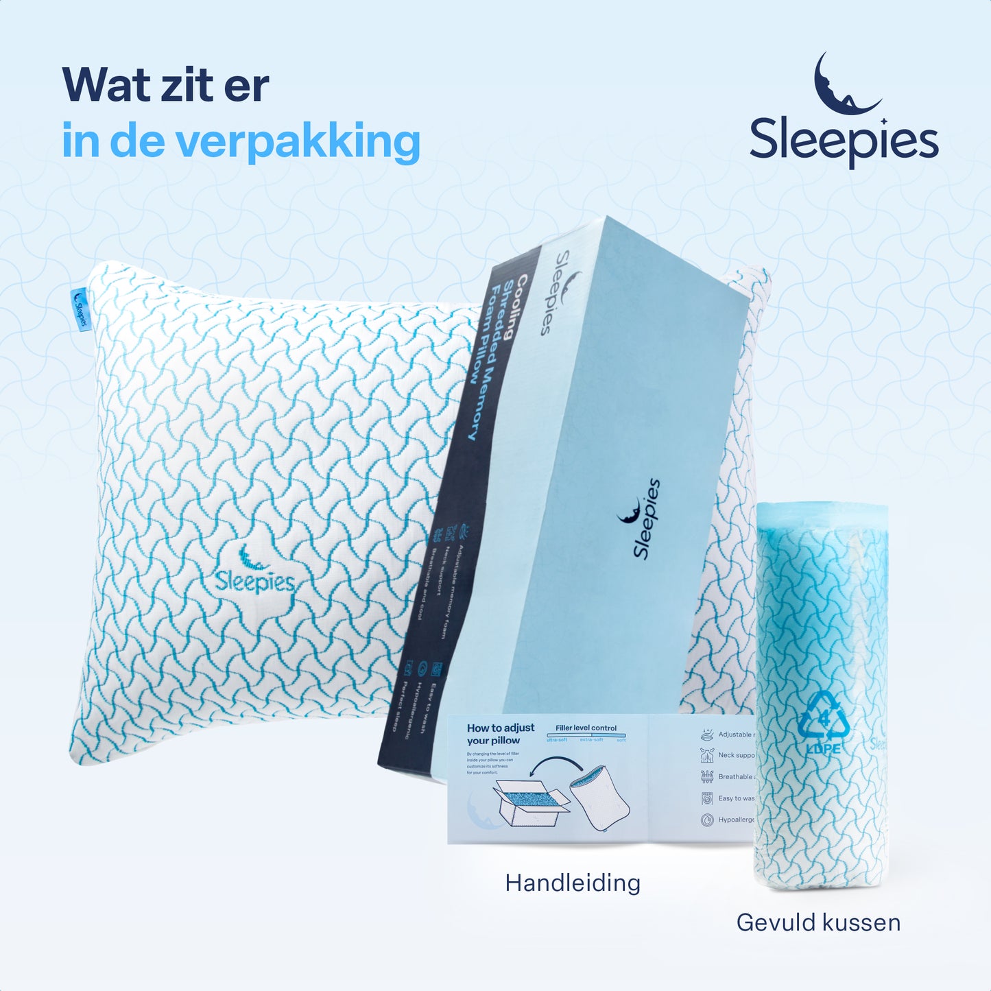 Sleepies® Verkoelend Memory Foam Hoofdkussen